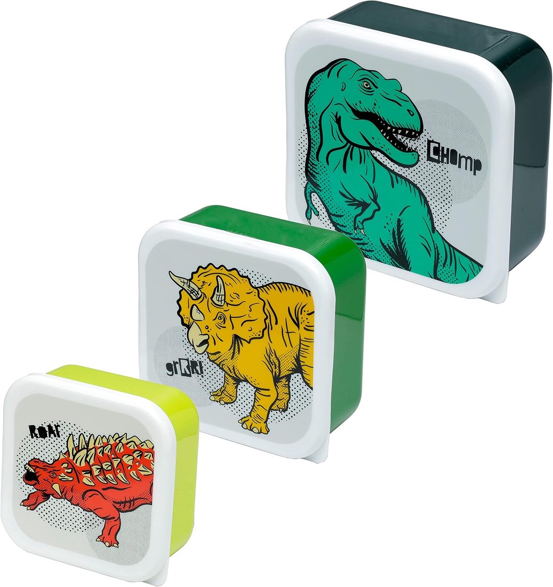 Set of 3 Lunch Box M/L/XL Dinosauria
