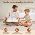 Snelle en eenvoudige installatie: geïnstalleerd in 60 seconden, geen gereedschap nodig.