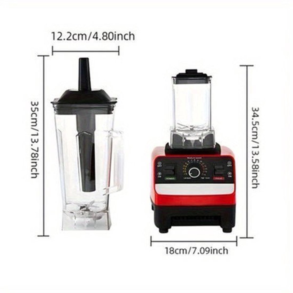 Blender – Smoothie Maker – Powerblender – Professionele Blender – To Go – 2000W Motor – Roestvrijstalen Messen
