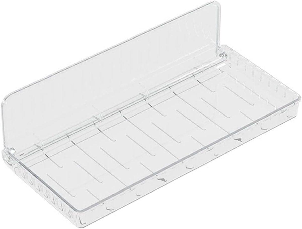 Wall Mount Organizer, Plastic Helder Acryl Plank, Geen Boren Hang Muren Zelfklevend Rek, Waterdichte Opvouwbare Planken Voor Badkamer, Keuken(L)