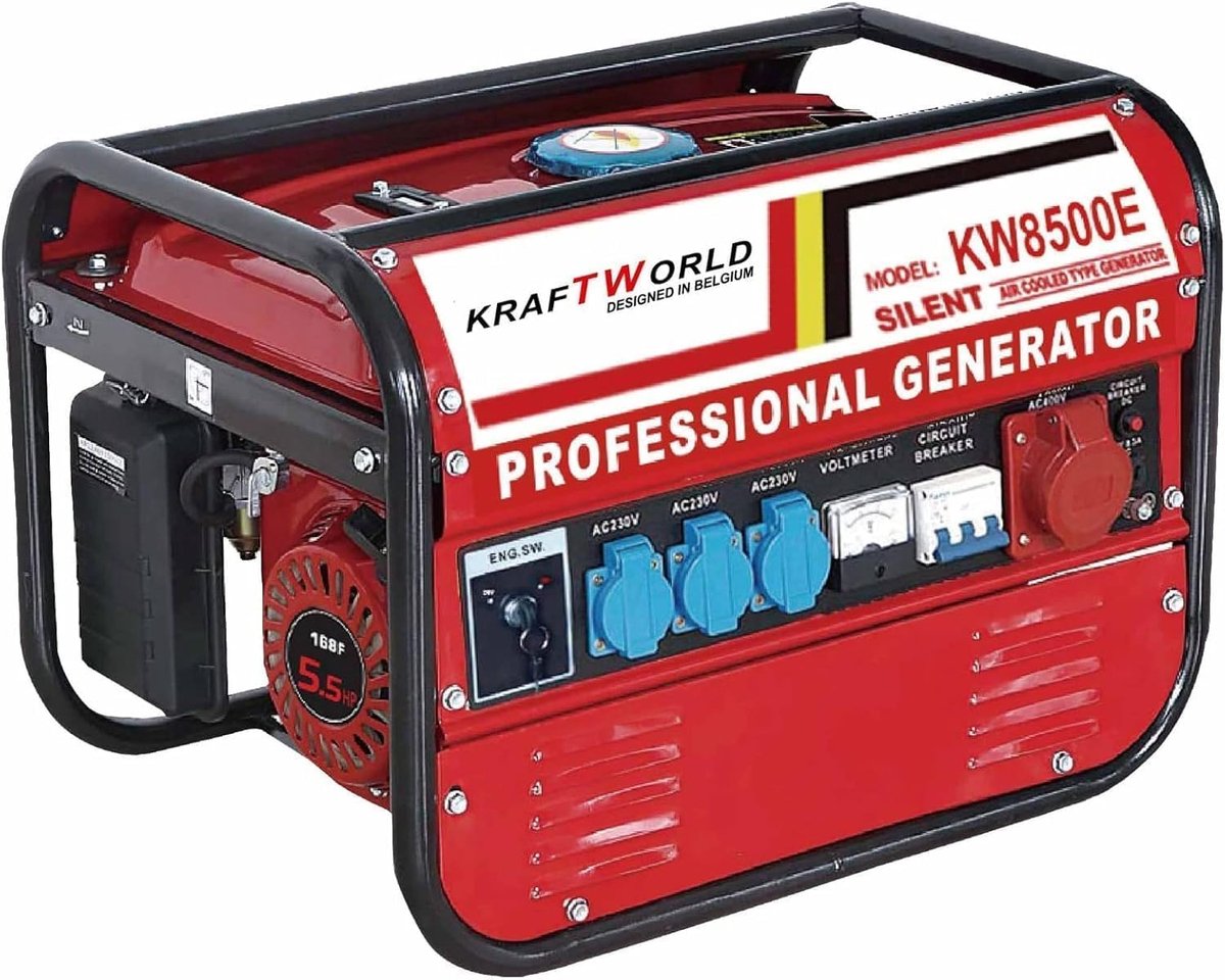 Krachtige benzinegenerator met 5 stopcontacten - 3000W voor noodgevallen en outdoor gebruik