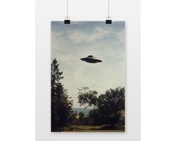 UFO Poster - Sci-Fi Posters - Vintage - Alien - Mysterieus - Wanddecoratie Gamekamer - 180 gram papier - S6712WV - Formaat 50 x 70cm