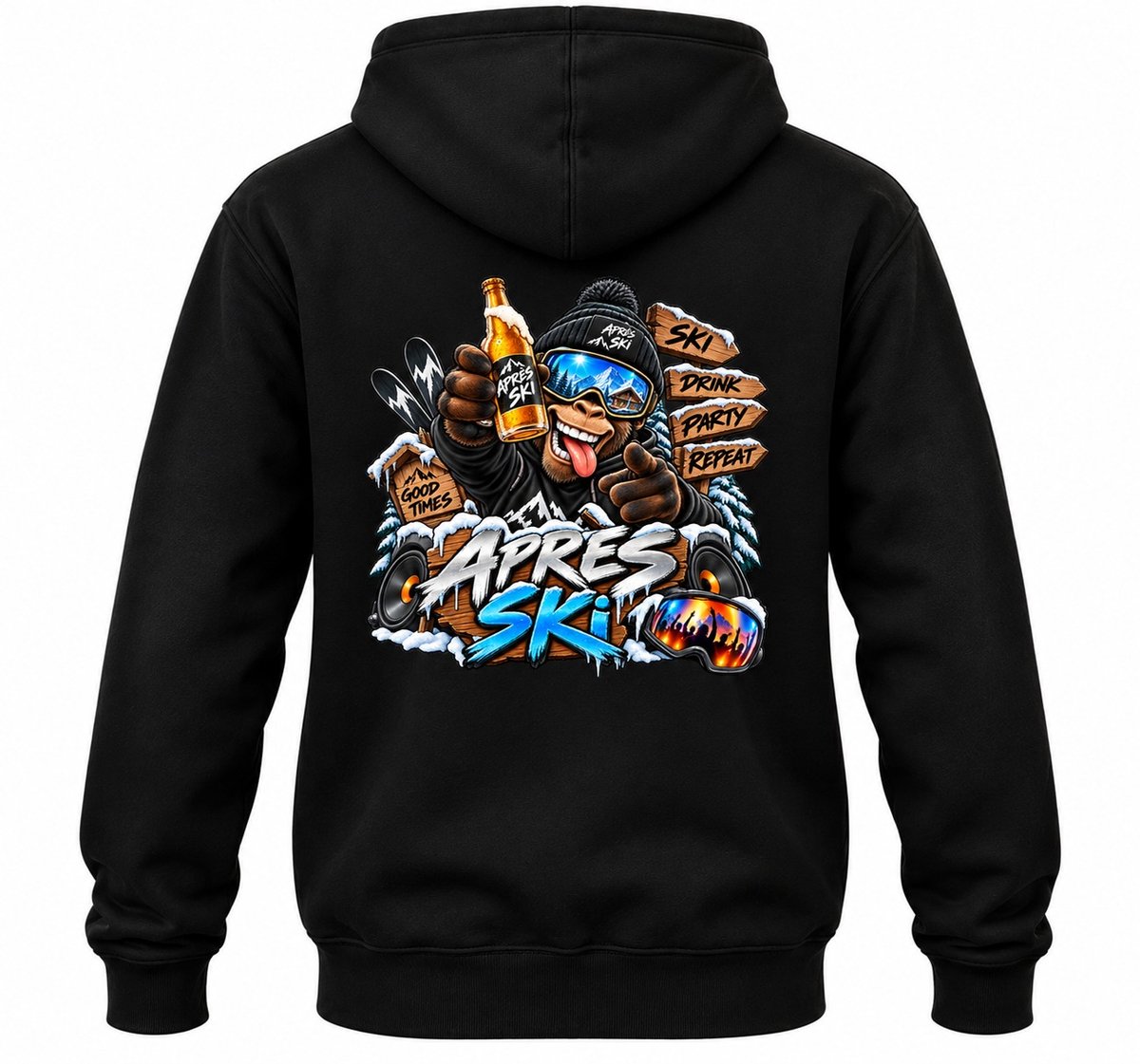 Apres Ski Hoodie - Maat 4XL - Monkey
