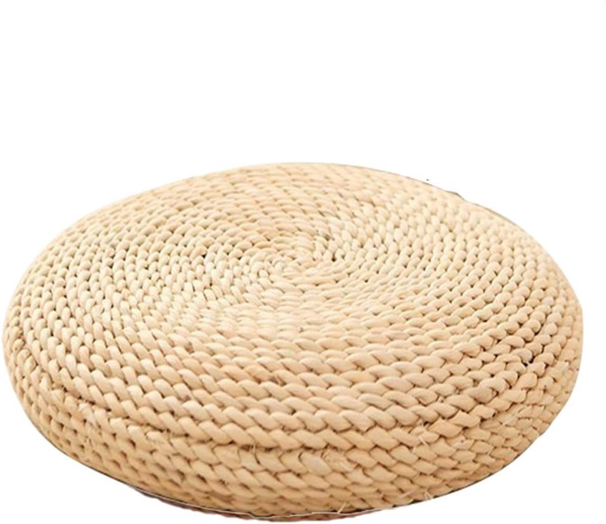 Strokussen, zijden watten, voor thuis, fitness, yoga, meditatie, beige, 30 x 30 cm