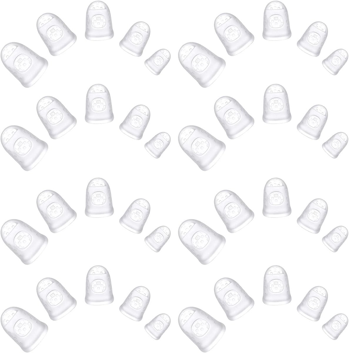 50 stuks siliconen gitaarvingerbescherming antislip vingertoppen
