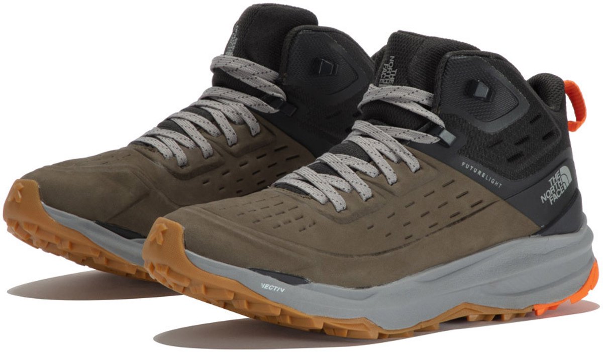 The North Face VECTIV EXPLORIS 2 MID FUTURLIGHT LEATHER Wandelschoen New taupe asph 41 Groen