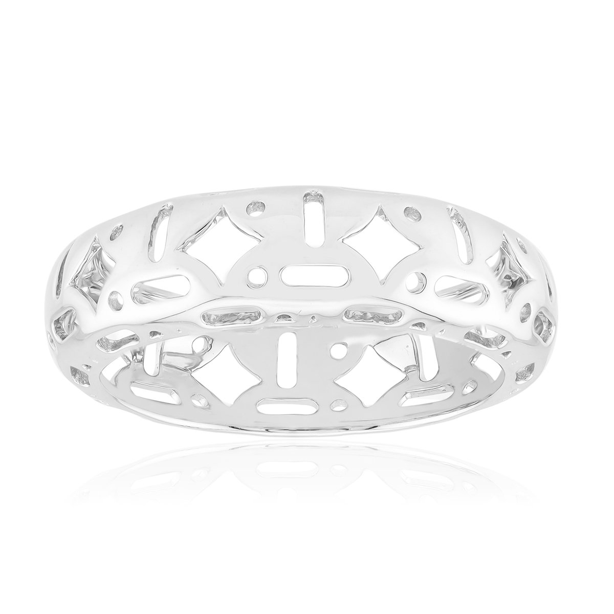 Cavill - Brede Filigraan Ring - 925 Sterling Zilver - Moderne Zilveren Ring - Elegante Dames- en Herenring - Comfortabel & Duurzaam Sieraad
