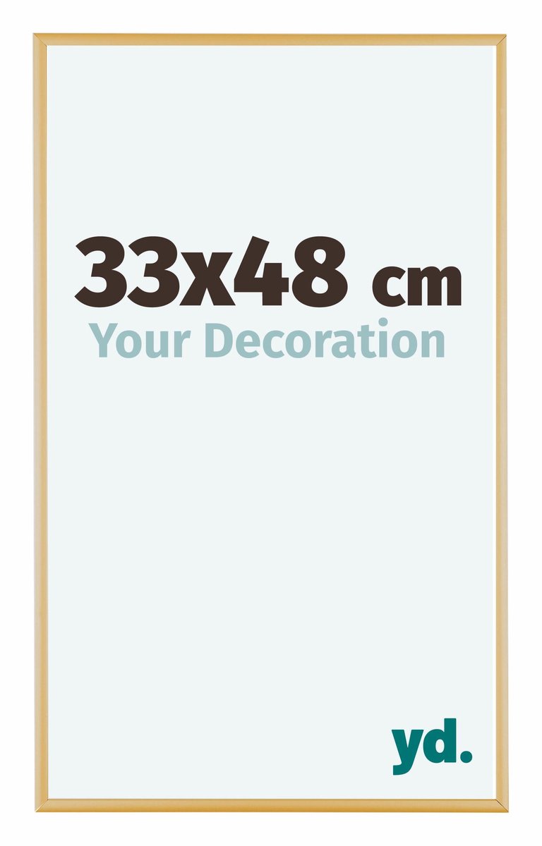 yd. Your Decoration - Fotolijst 33x48 cm - Aluminium - Goud Vintage - Kent