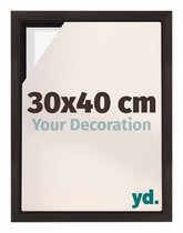 yd, Baklijst 30x40 cm Eiken Donker - Lijst voor Canvasdoek - MDF Lyon