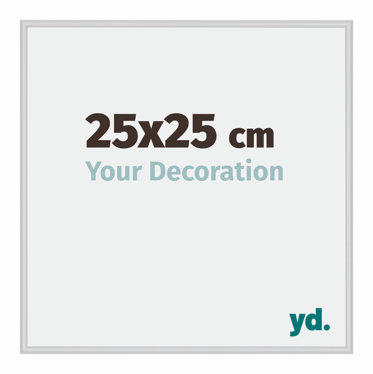 yd. Your Decoration - Fotolijst 25x25 cm - Aluminium - Zilver Mat - Miami