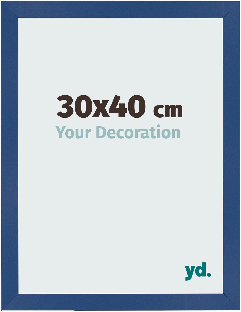 Your Decoration - Fotolijst 30x40 cm - MDF - Donkerblauw - Bologna