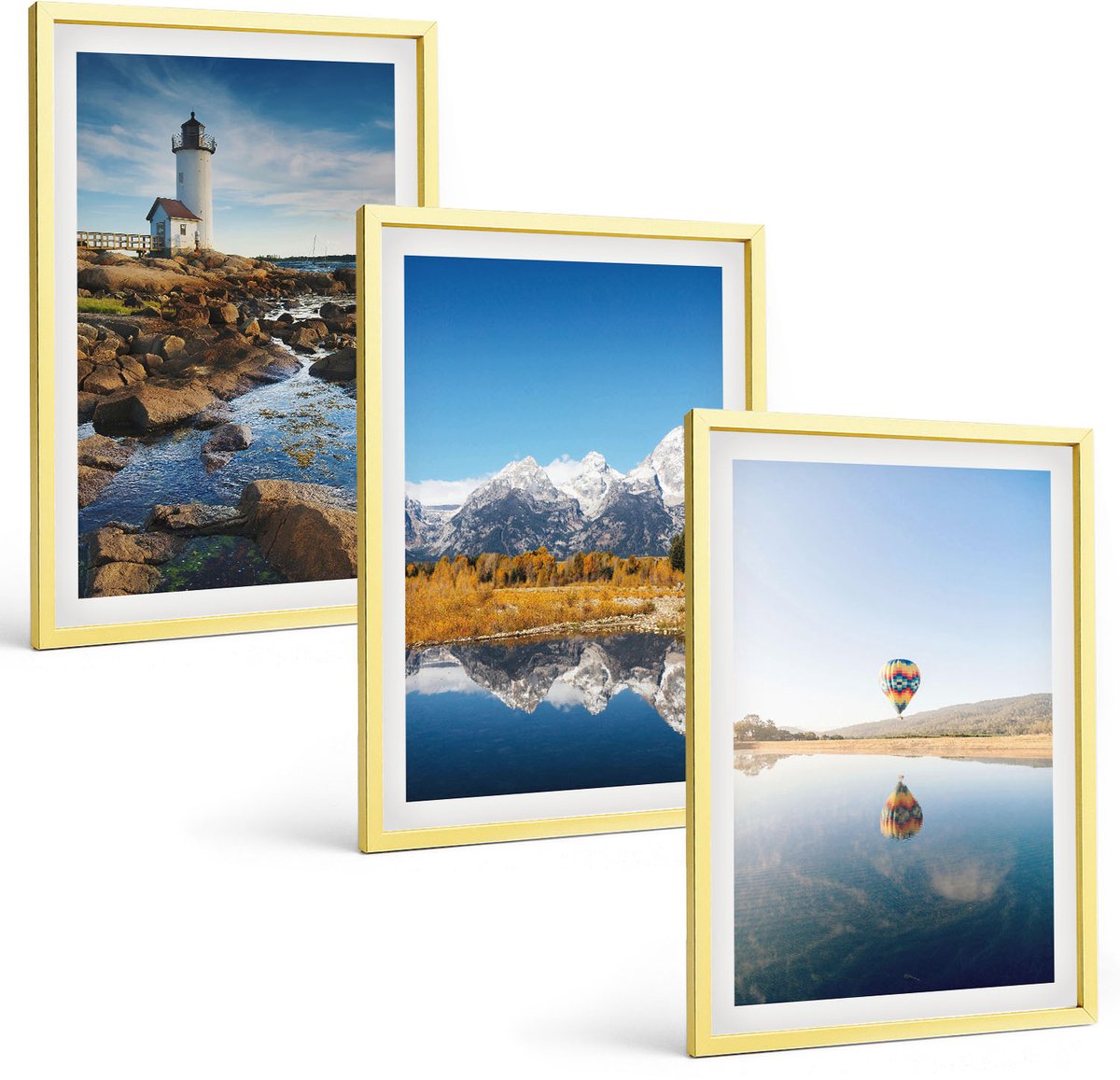 Coloray 3-Delige Schilderij Set - Vrouwenbenen Met Roos, Oude Auto, Wijn, Whisky - 40 x 40 cm En 40 x 60 cm - Moderne Wanddecoratie - Slaapkamer - Muurdecoratie
