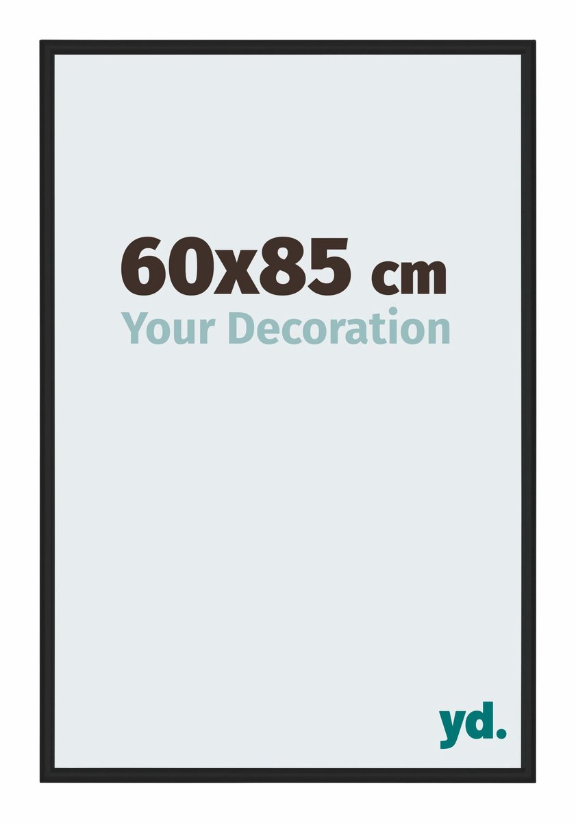 yd. Your Decoration - Fotolijst 60x85 cm - Aluminium - Zwart Hoogglans - Miami