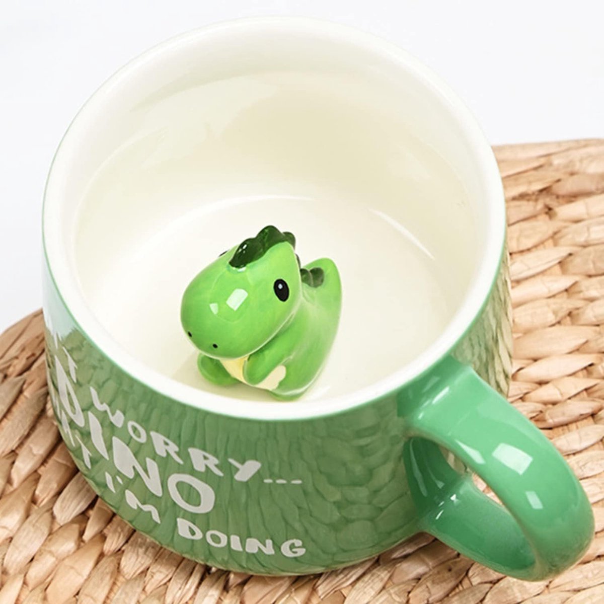 3D Mokken met Figuren, Grappige Dinosaurussen, Cadeaus voor Vrouwen en Vriendinnen, Porseleinen Koffiemok voor Verjaardag en Feestdagen