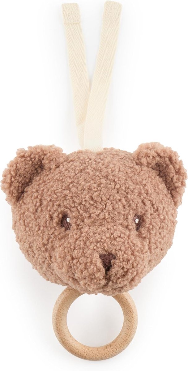 Muziekdoos beer Mika | ca. 30 cm | baby muziekdoos bouclé | teddy slaaphulp baby's | teddybeer baby muziekklok | muziekdoos baby | teddybeer | knuffeldieren voor baby's | slaaphulp kinderen