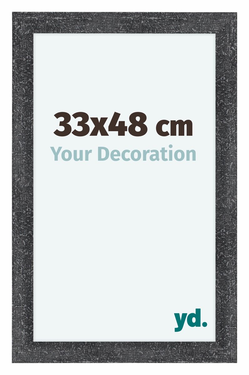 yd. Your Decoration - Fotolijst 33x48 cm - MDF - Grijs Geveegd - Como