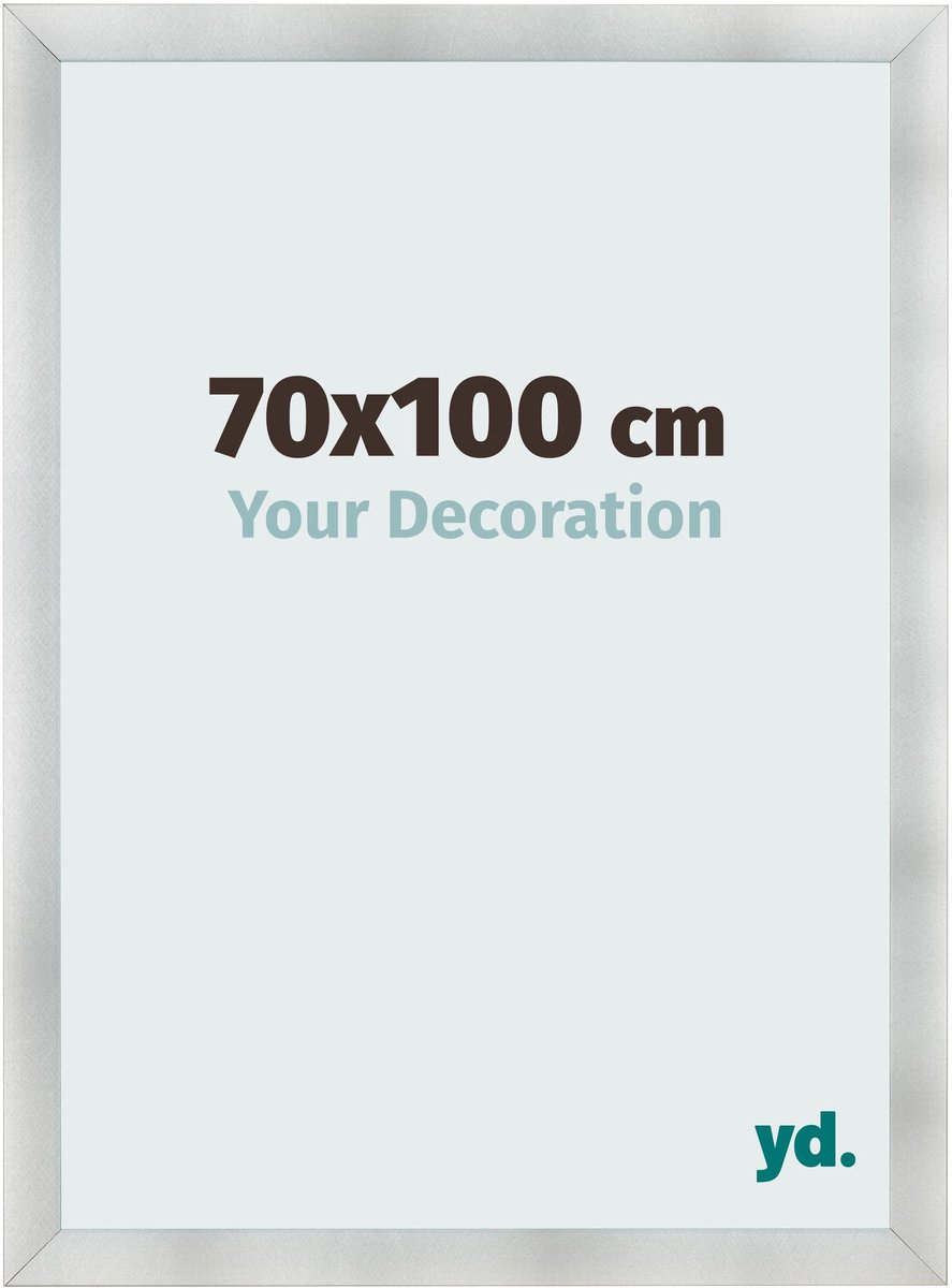 yd. Your Decoration - Fotolijst 70x100 cm - MDF - Aluminium Geborsteld - Pisa