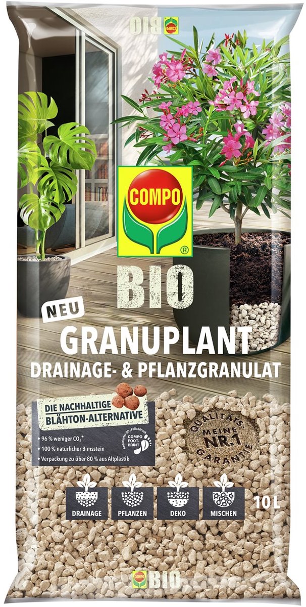 COMPO Bio Granuplant drainage- en plantgranulaat 10 liter