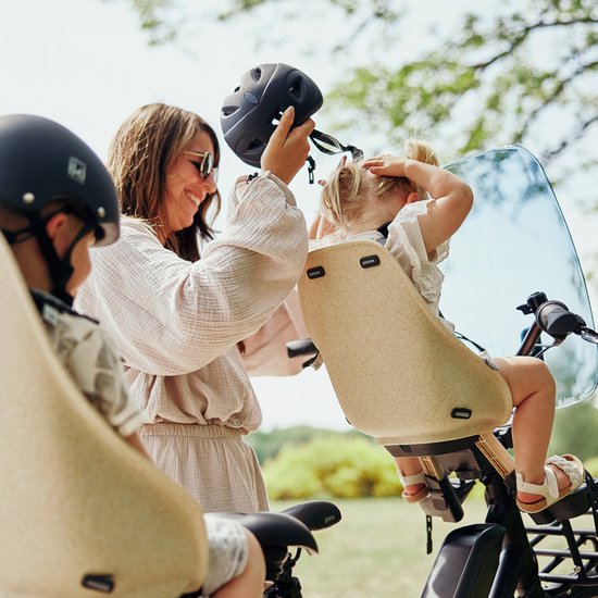 Urban Iki Bio Fietsstoeltje Voor - Oishi Beige/Bincho Black van Urban Iki — afbeelding 5