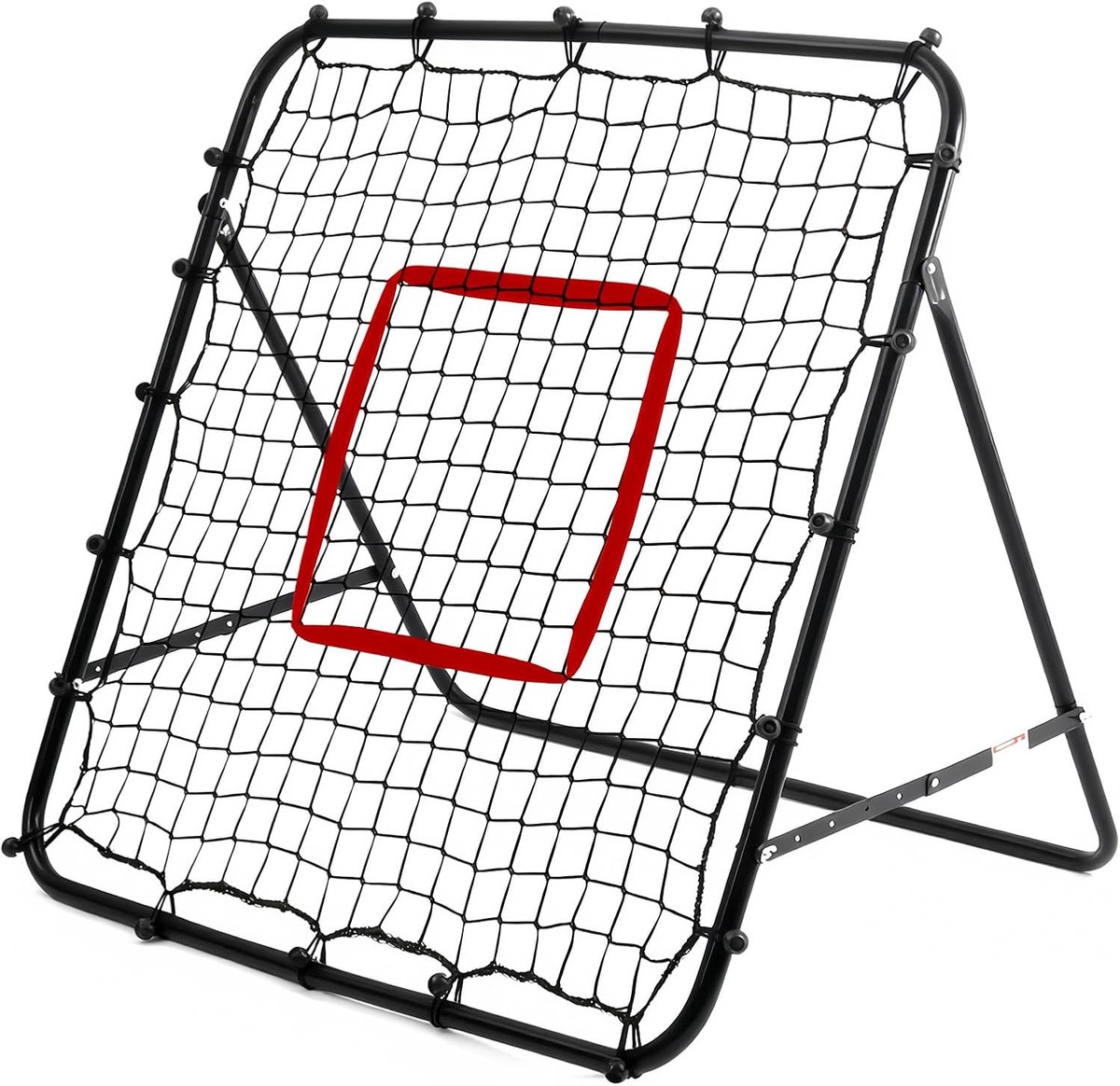 Tour Rebounder Net, 100x100x70cm, Oefen Voetbal Training Net Voetbal Kickback Doel Pro voor Kinderen Kinderen Spelen Onderwijsapparatuur Verstelbare Draagbare Voetbaldeur, Zwart