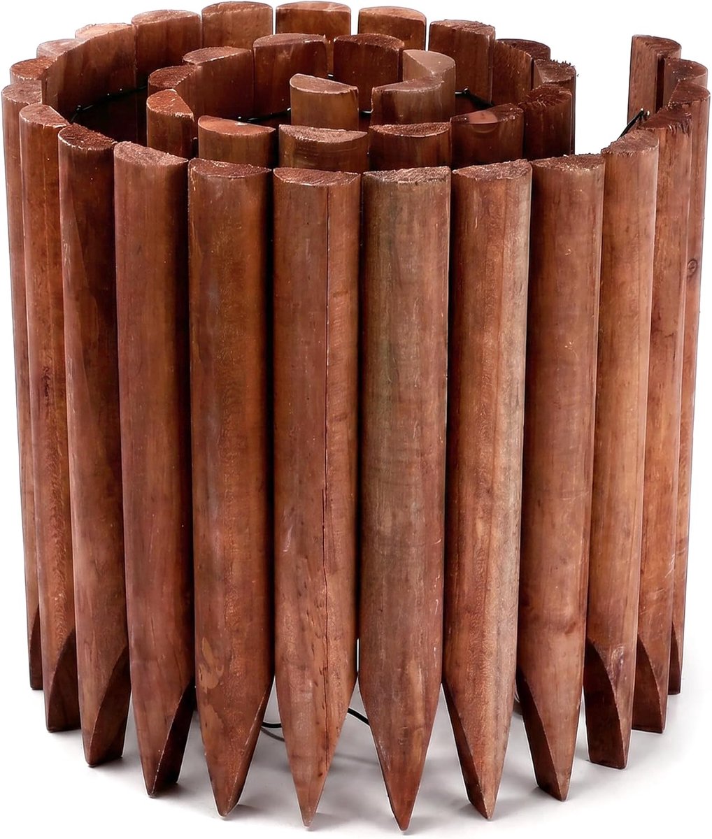 Omheiningsrand buiten tuin gazon landschap flexibele decoratieve rand lengte 120 cm x hoogte 30 cm-rood
