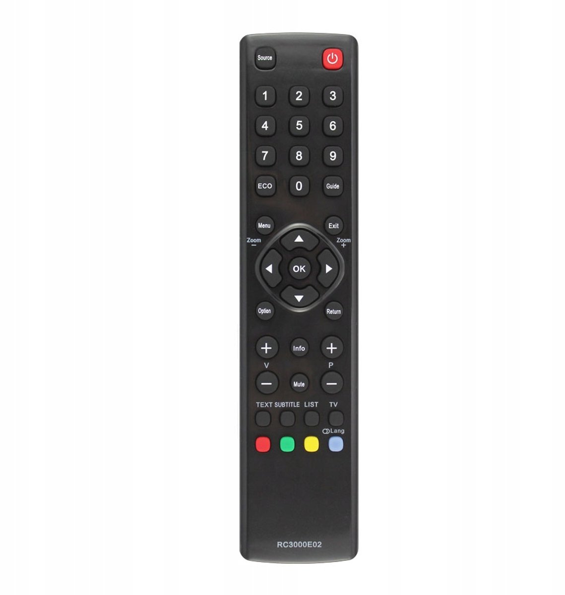 TCL RC3000E02 Afstandsbediening voor televisie - Zwart