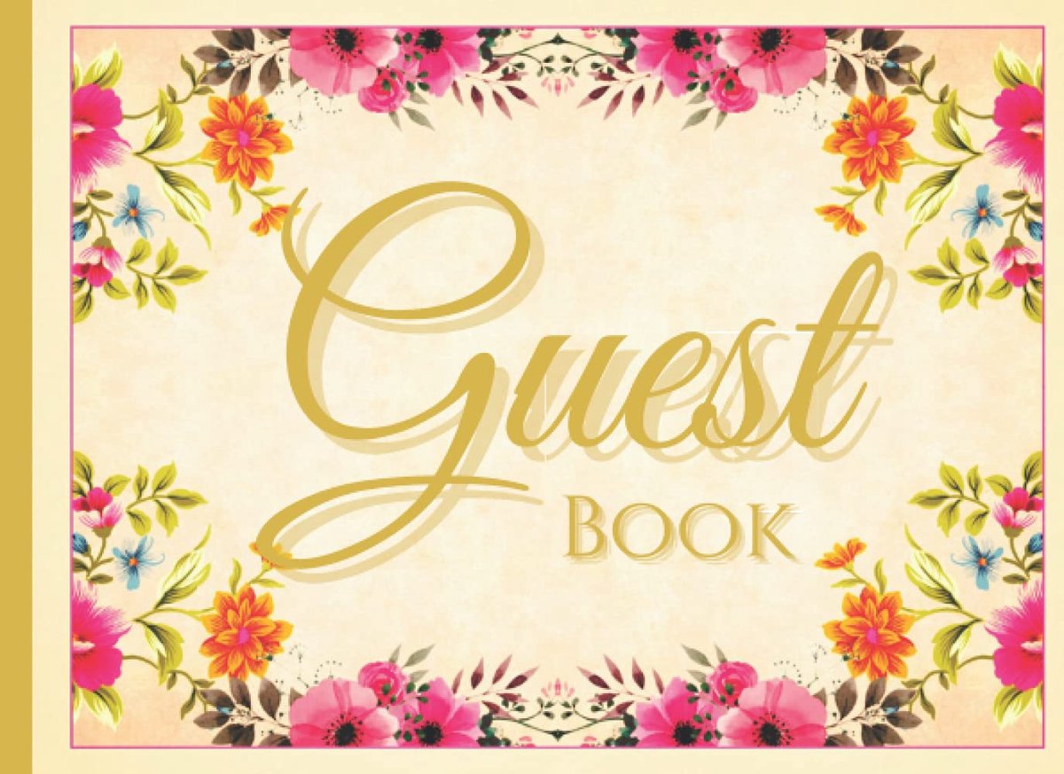 Guest Book Birthday, Bridal Shower, Wedding, Baby Shower And Anniversary: Single-Sided Sign-In Guestbook Perfect For - ShopVlot