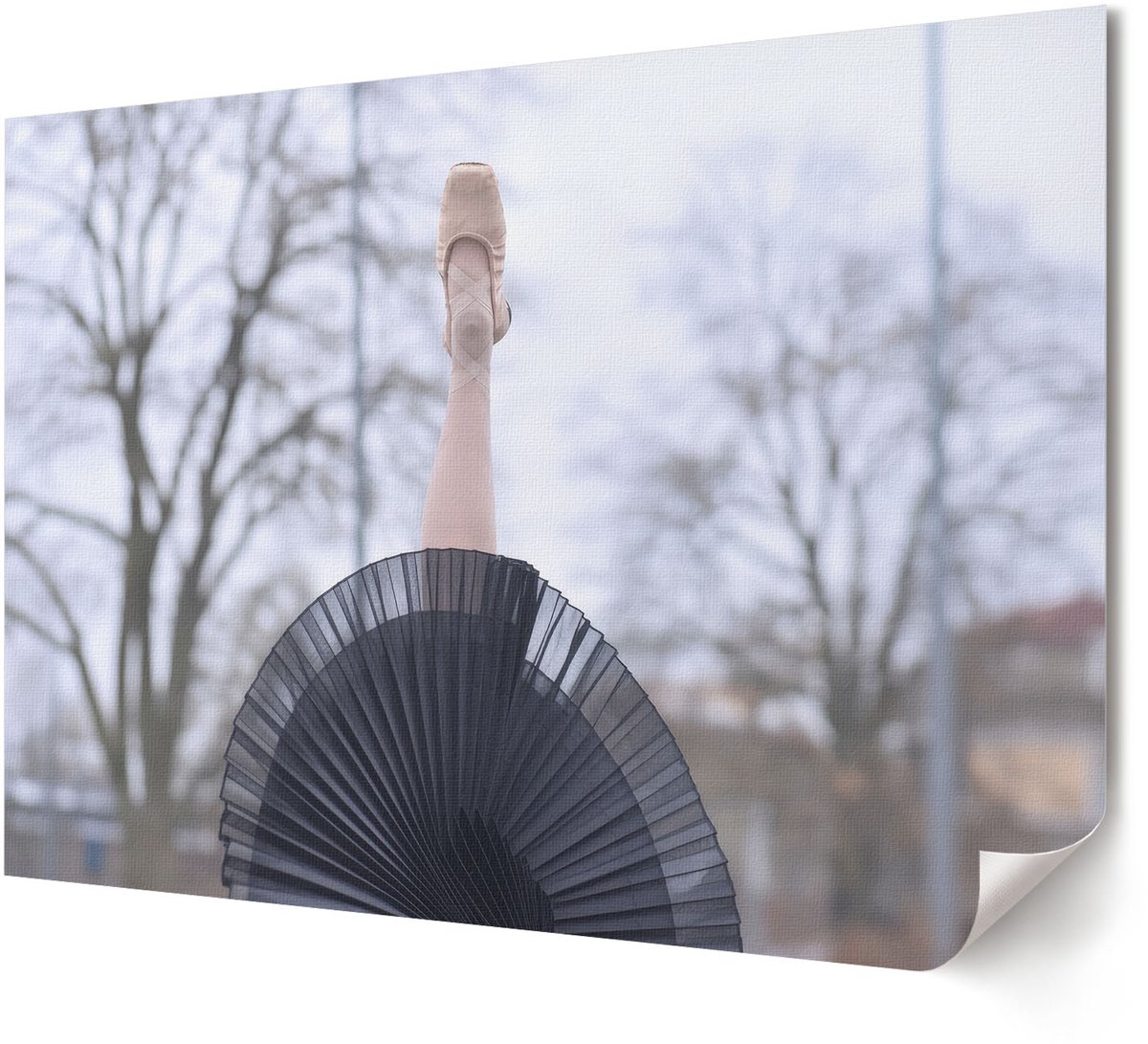 Coloray Polycanvas Poster - Golven Op Het Meer, Fotografie - A4 - Grijs Wanddecoratie - Rechthoek - Muurdecoratie - Woonkamer, Slaapkamer, Kantoor - Modern