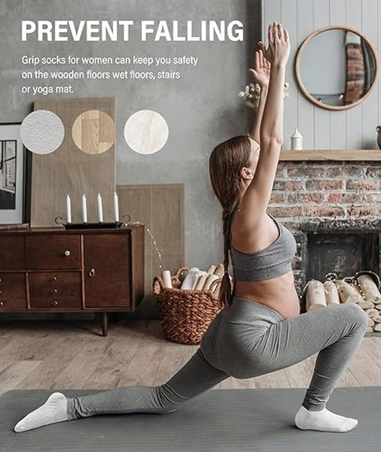 10 paar antislipsokken voor yoga, pilates en dans - maat 35-40 — afbeelding 5
