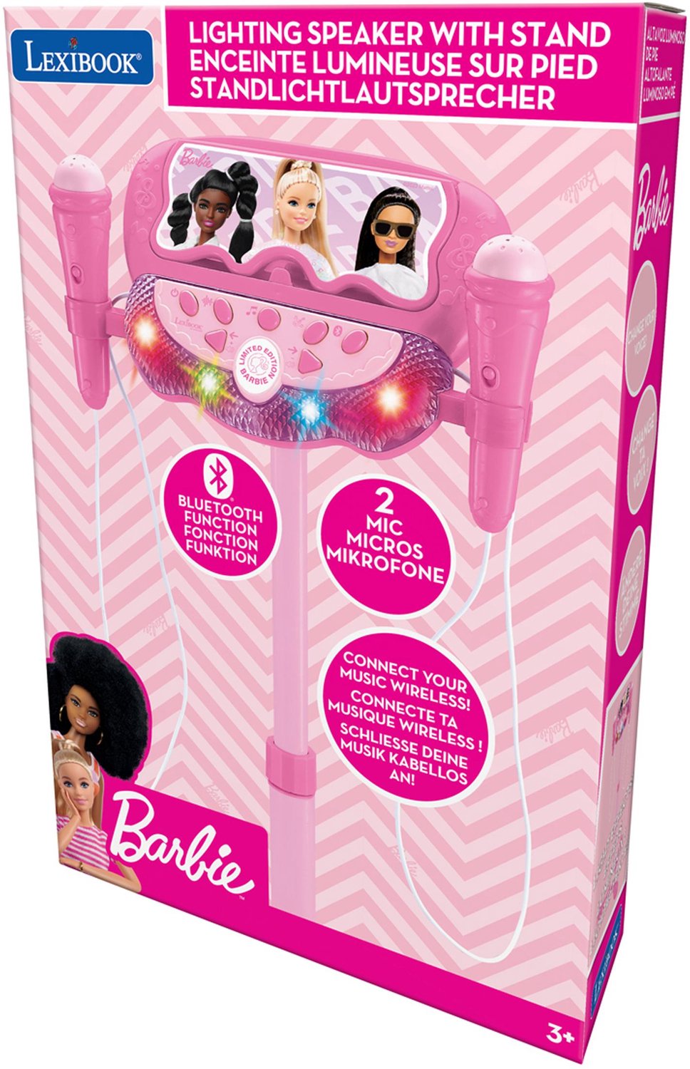 Barbie Verstelbare Standaard met 2 Microfoons met Stemeffecten, Verlichting, Luidspreker, Bluetooth — cadeau in Spellen & Speelgoed - foto 8