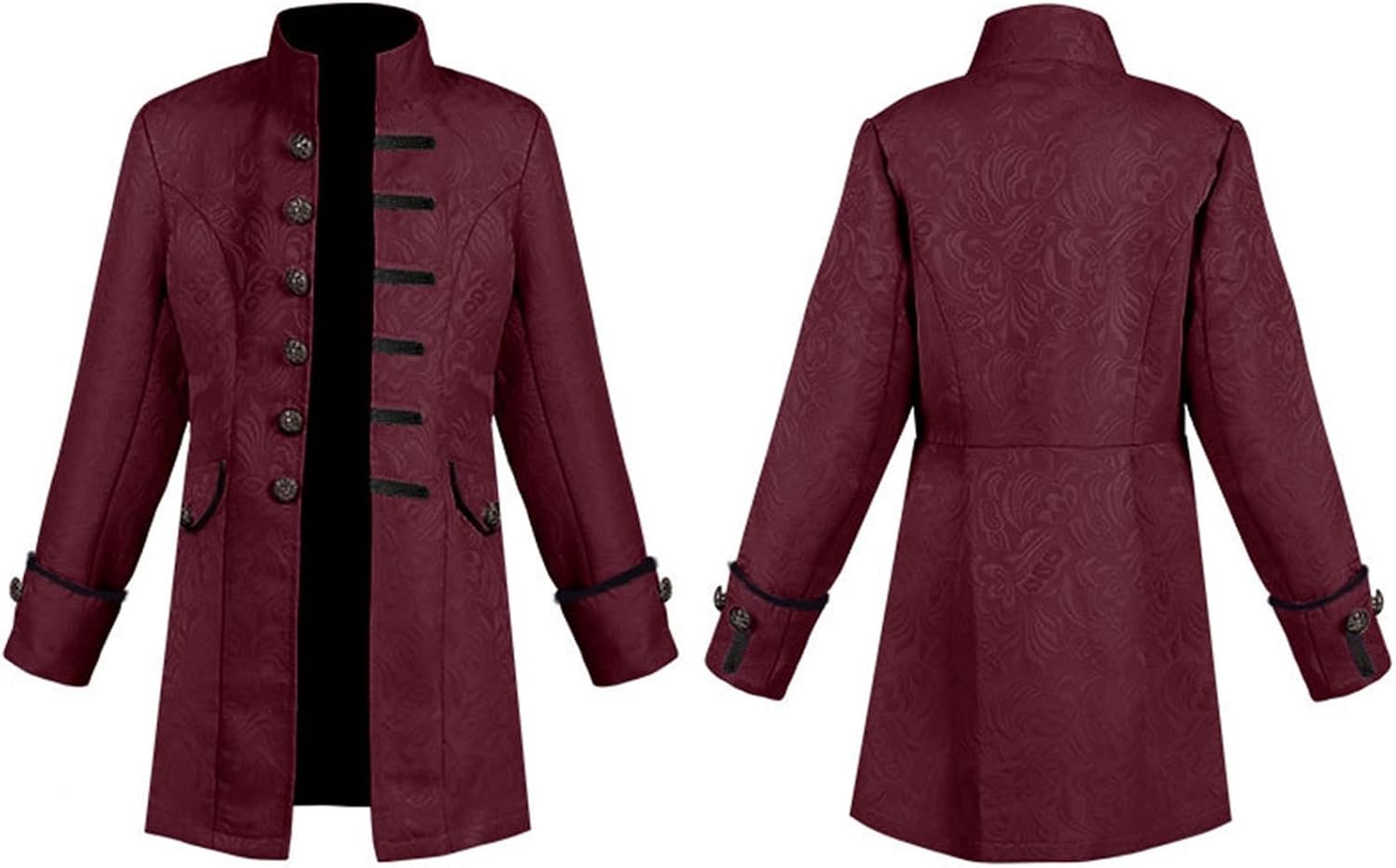 Steampunk jasje voor jongens, met staande kraag en knopen, retro pijp, voor Halloween, carnaval en schooltoneel