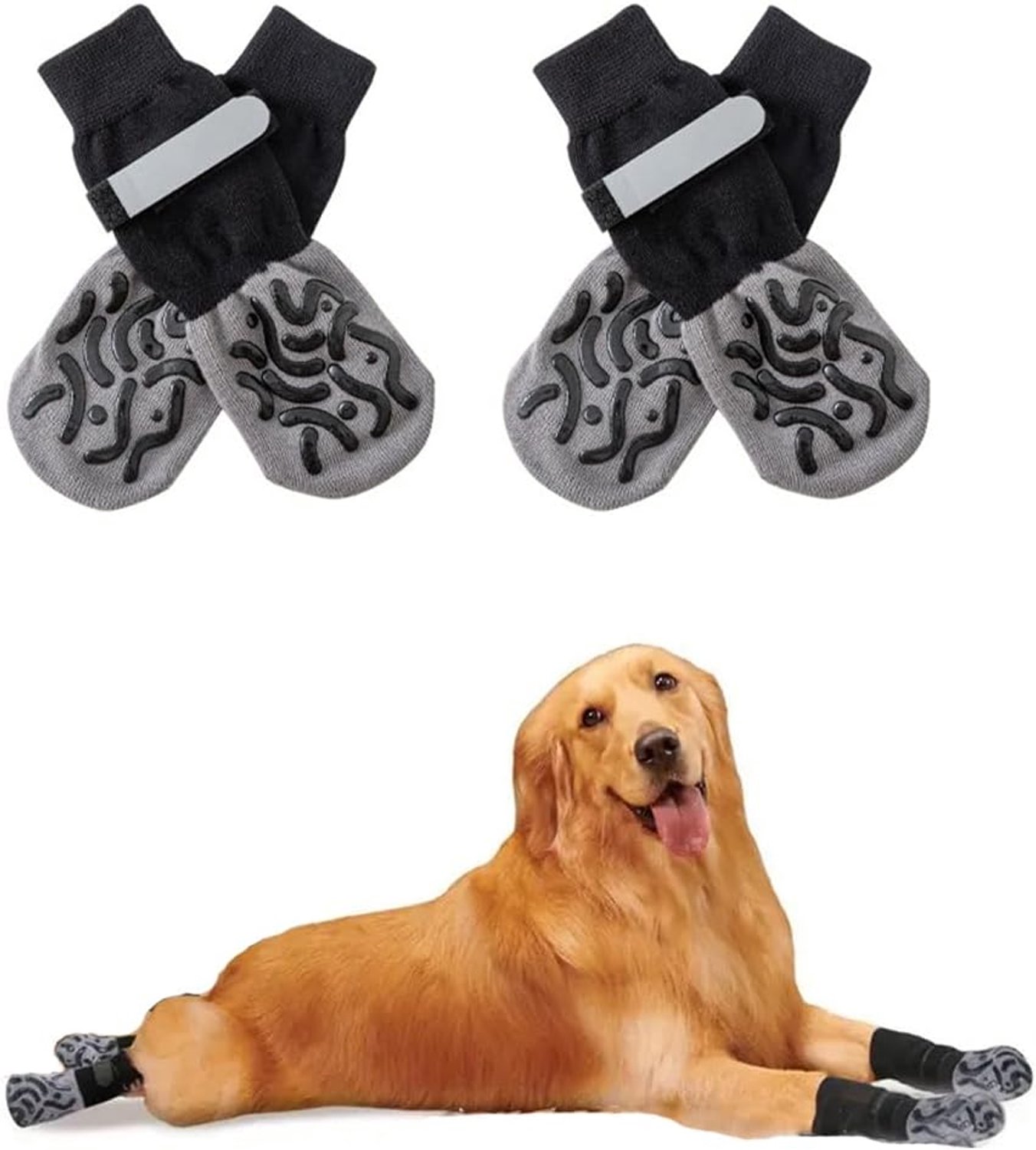 Sokken voor honden met grip, voor kleine, middelgrote en grote honden.
