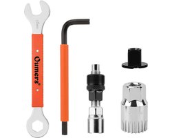 fiets crank extractor set 15mm/16mm - smederij staal - stevige kunststof handgreep - bespaar tijd en geld - ServiceTopper