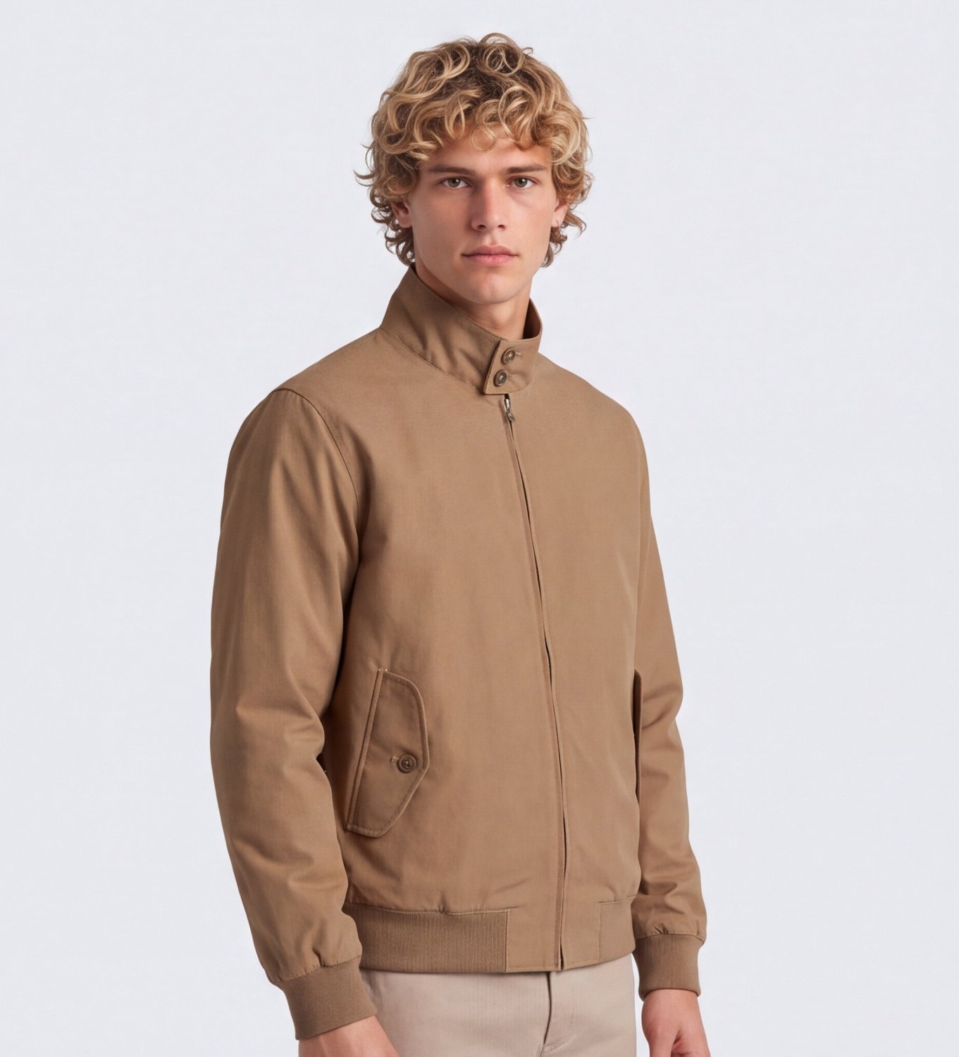 Fred Perry Bruine Harrington-jas