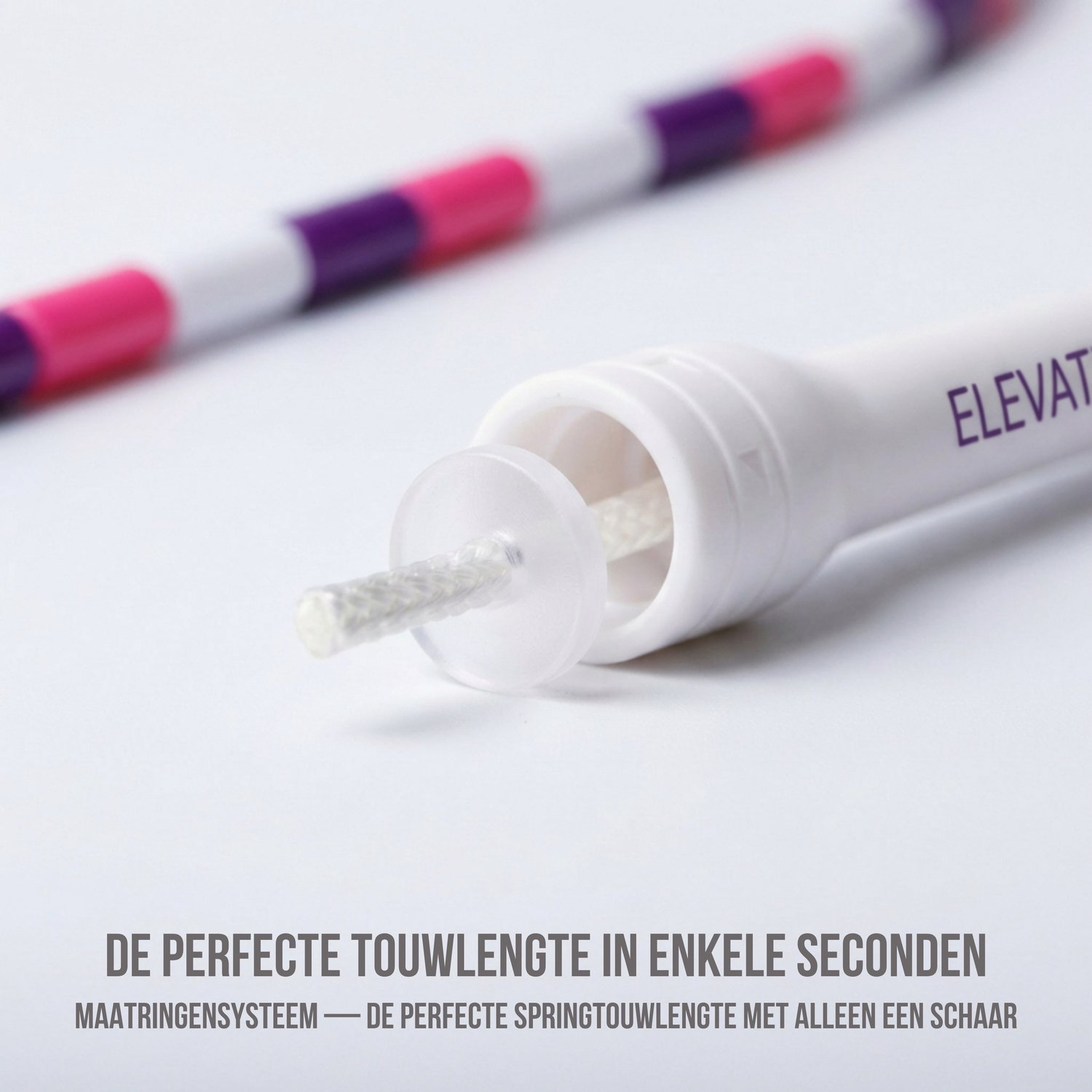Elevate Rope Professioneel Beaded Springtouw - Verstelbare Jump Rope - Touwtje Springen voor Volwassenen en kinderen - Beaded rope - Conditie & Trucs - Binnen & Buiten Skipping Rope - Fitness Springtouwen — afbeelding 7