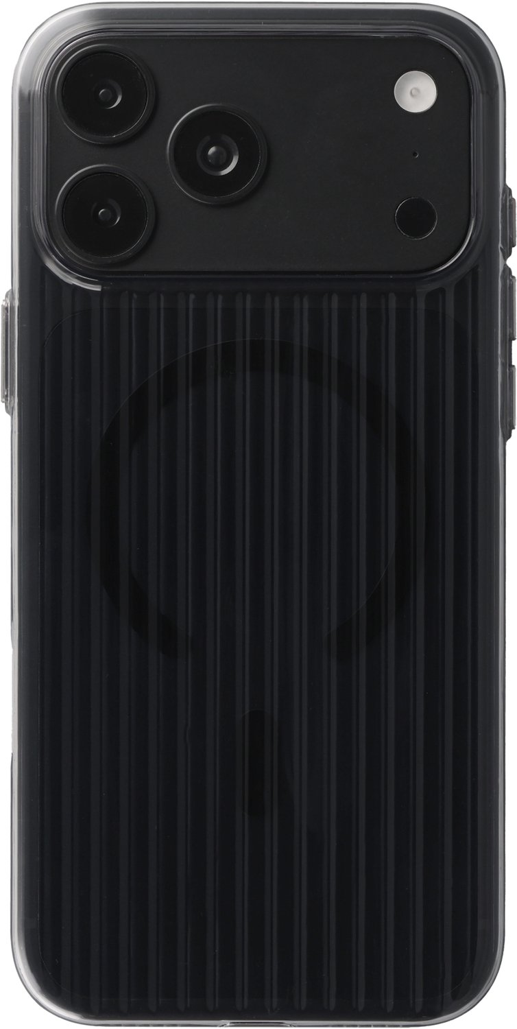 Accezz Hoesje - Geschikt voor Apple iPhone 18 Pro Max / 17 Pro Max - Lite Backcover geschikt voor MagSafe - Fluted - Smokey Clear