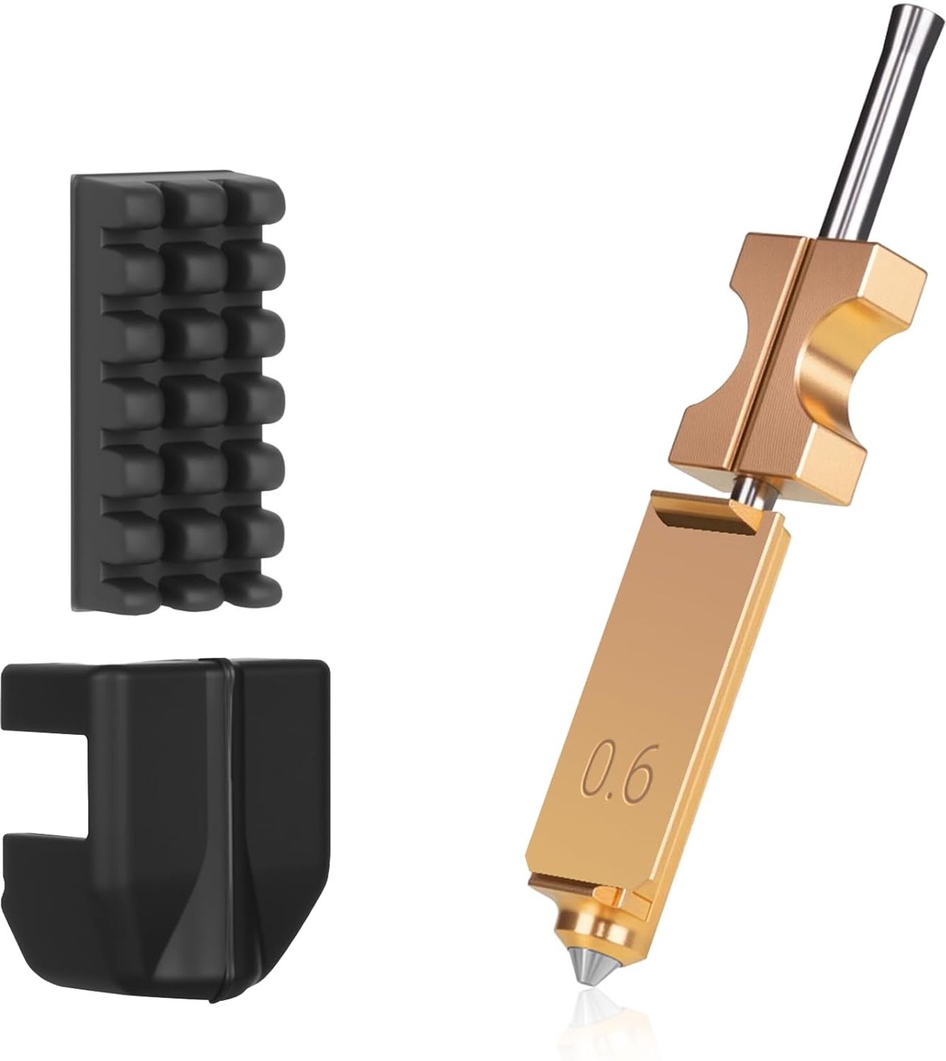 Geïntegreerd Quick-Swap-mondstuk 0,6 mm - volledig metaal - snel opwarmen - compatibel met Flashforge AD5X - ServiceTopper