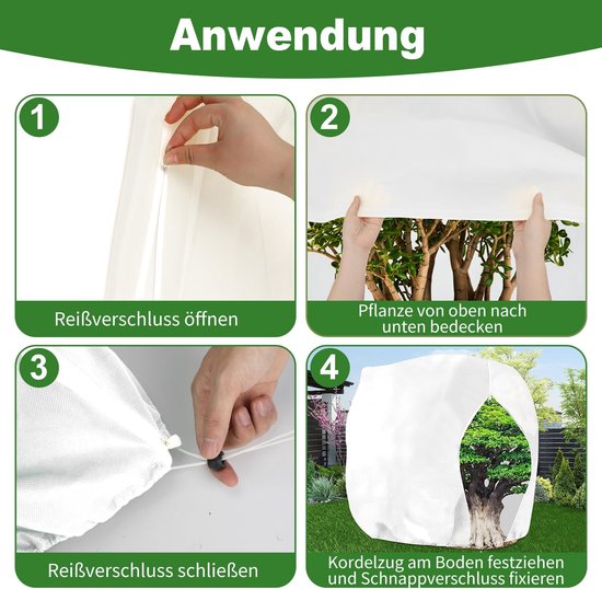 Winterbescherming voor planten, XXL, 250x360 cm — afbeelding 5