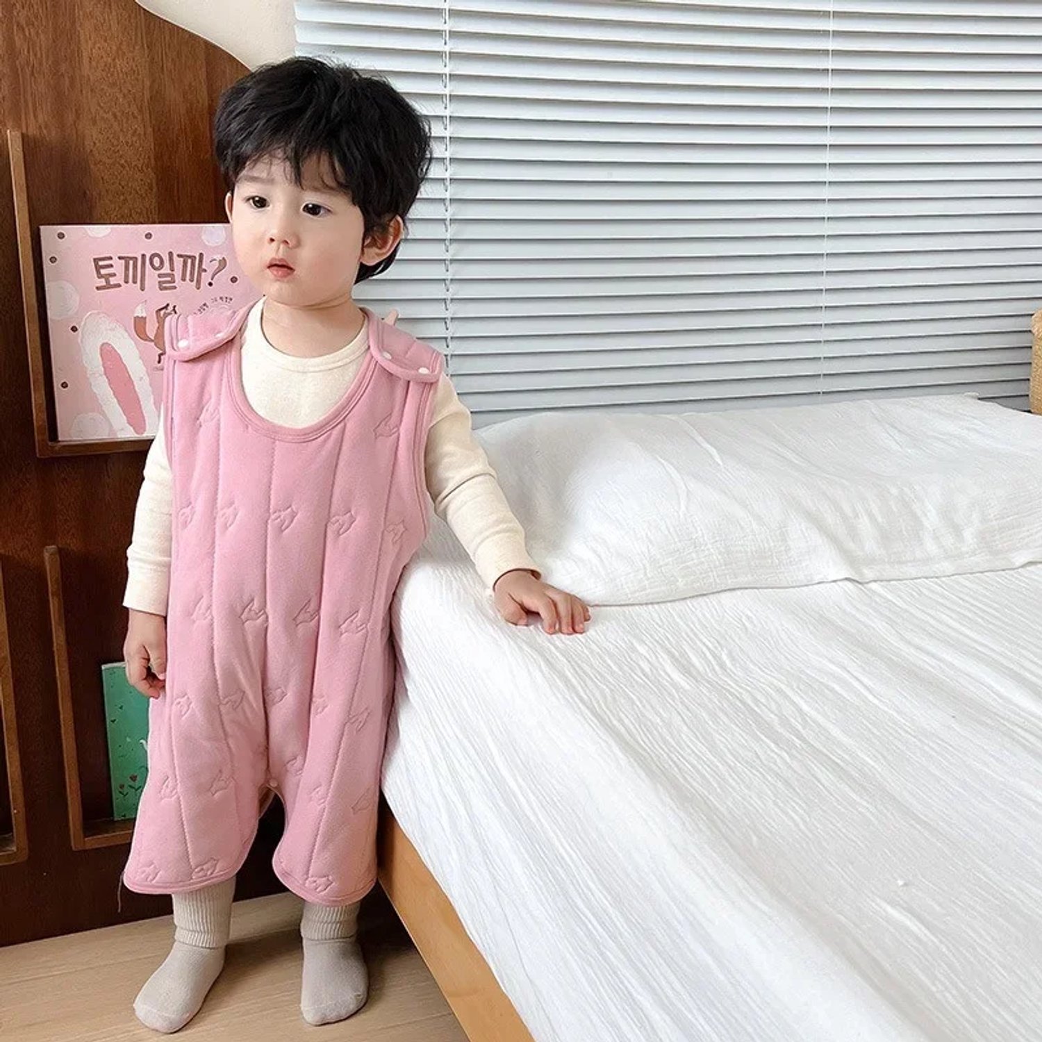 Slaapzak Baby - Draagdeken - Slaapoverall - Roze - Polyester - Maat 120 - Anti-schop Deken - Dikke Wintervoering - Uniseks voor Jongens en Meisjes