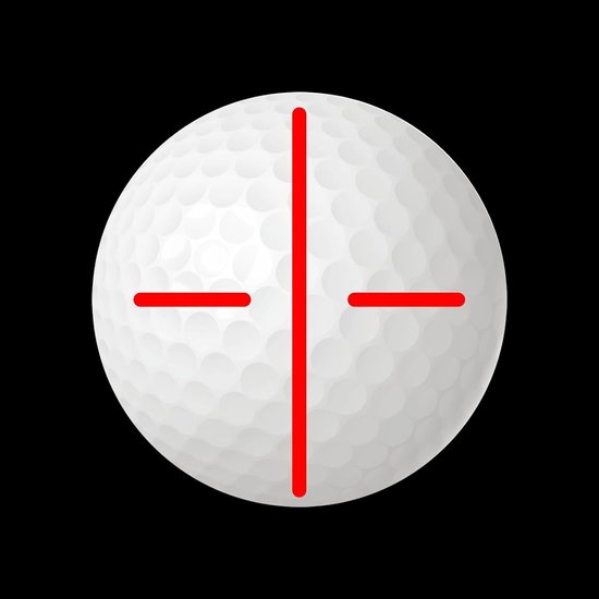 Golfbal uitlijningsmarkeringsgereedschap 6 cm - paars kunststof - 2 stuks - efficiënt markeren - ServiceTopper — afbeelding 2