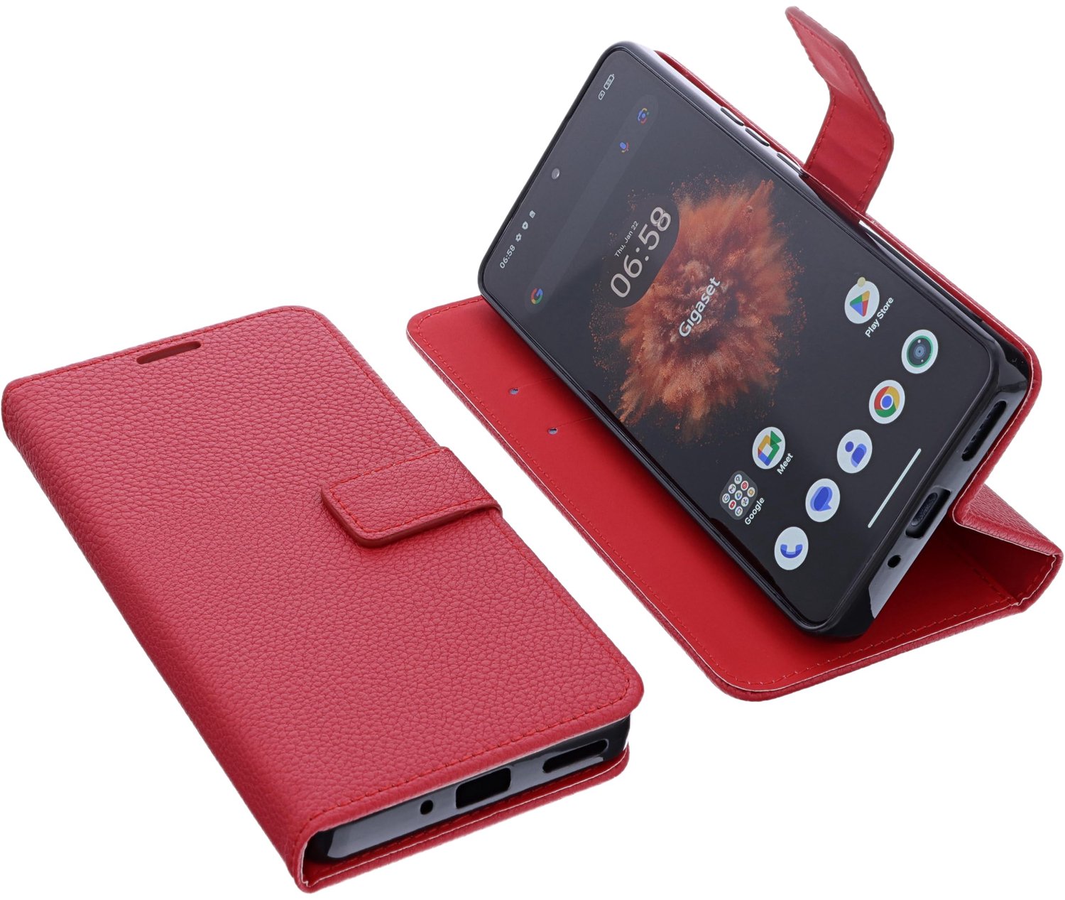 Boekstijl Hoes voor Gigaset GS6 / GS6 PRO Smartphone