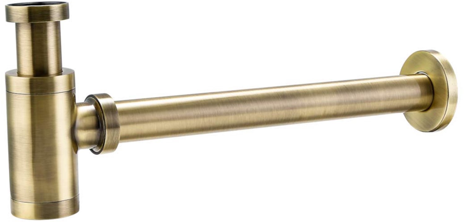 Sifon Rond Messing Mat - Afvoeraccessoire voor Natuursteen Wastafel