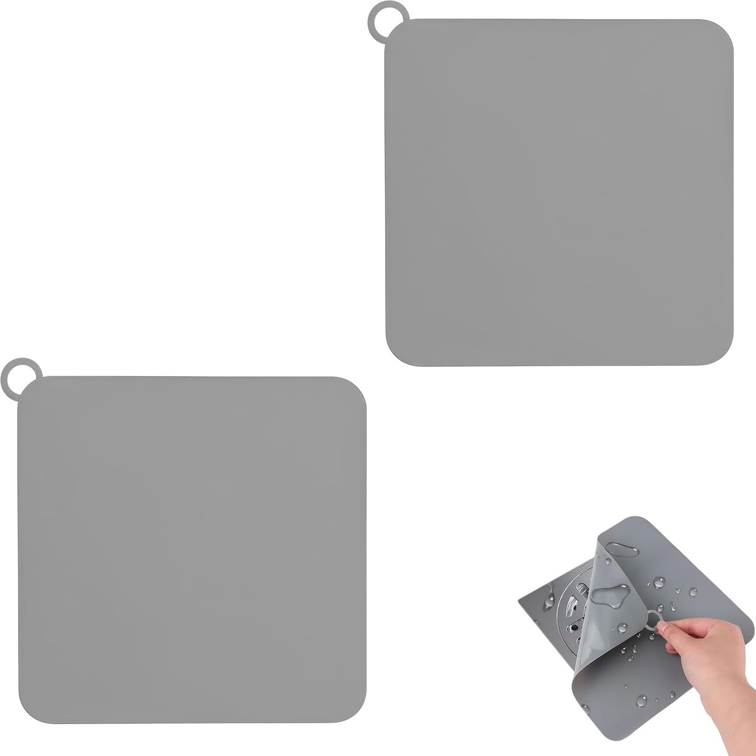 Silicone Afvoerplug - Anti-Odor Toppers voor Badkamer en Keuken - Set van 2