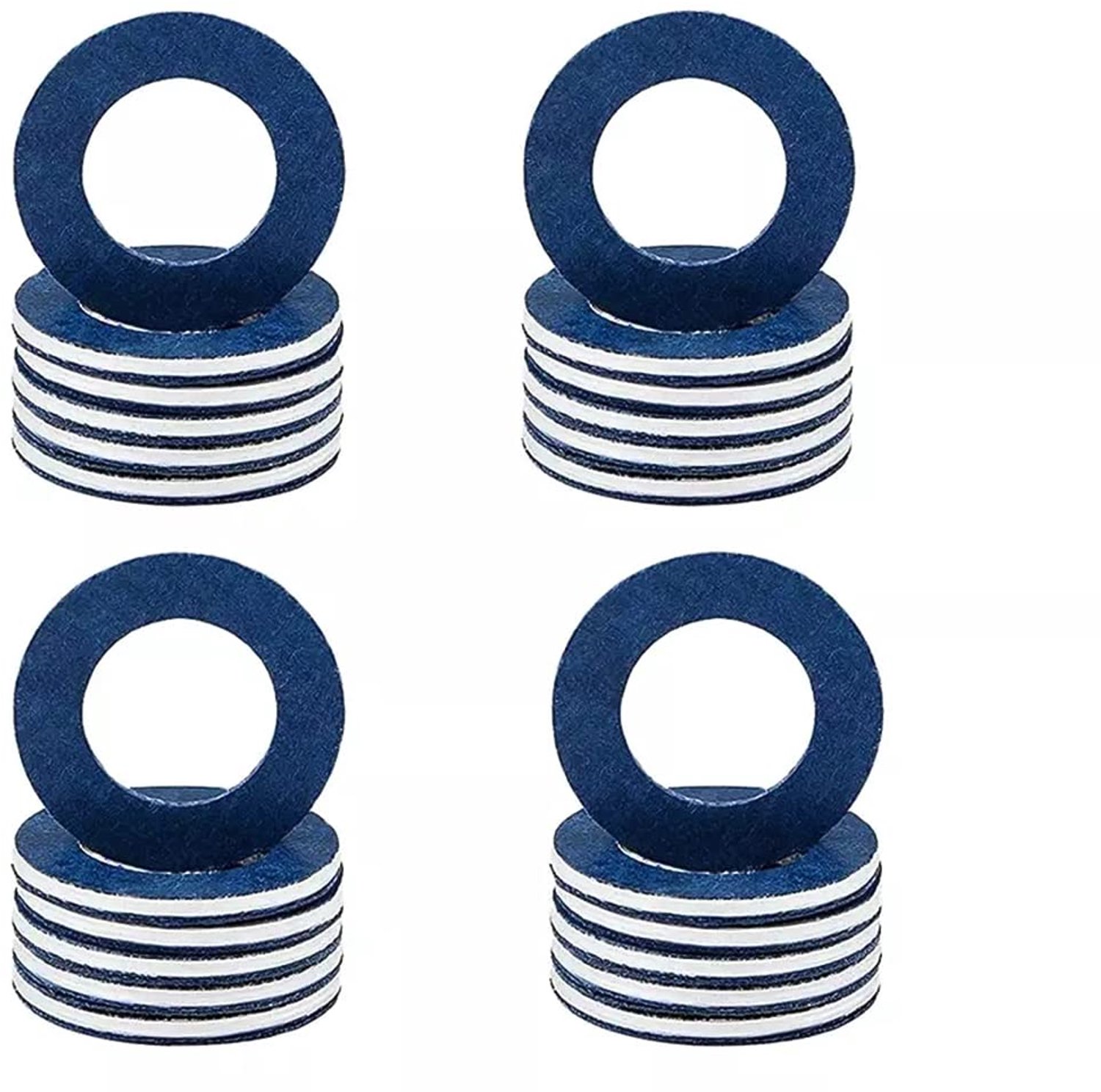 Olieaftapplug Afdichting 24 Stuks - Aluminium - Afdichtingsringen - Vervanging - Voorkomt Olielekkage - Hoogwaardig Materiaal - Afdichtring