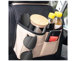 Opbergtas Hoogwaardig Kunstleer - Auto Organizer - Multi-pocket - Achterbank Hoofdsteun - Waterdicht - Duurzaam en Sterk Belastbaar