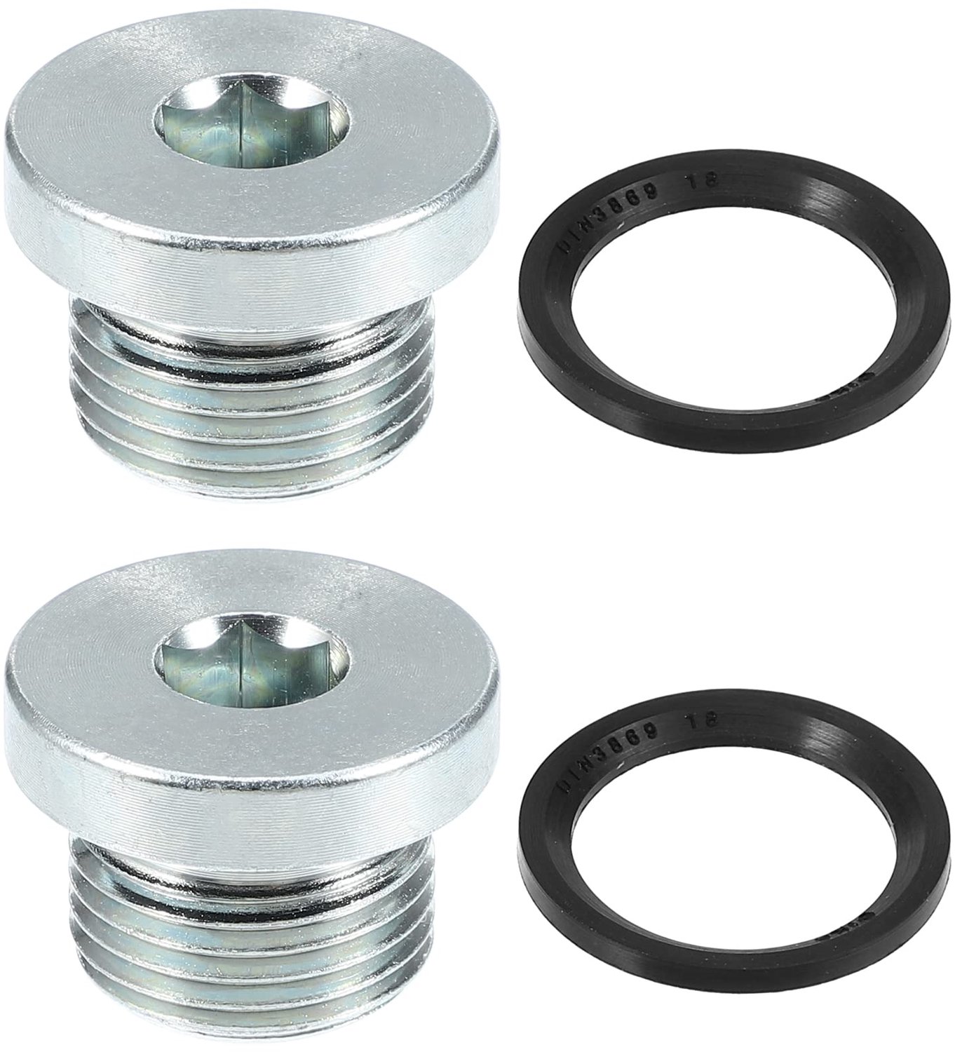 Afvoerplug Staal M18x1.5 - Motorolie Afvoerplug - Zilverkleurig - Voor BMW - Eenvoudige Installatie - Goede Afdichting - Olieplug