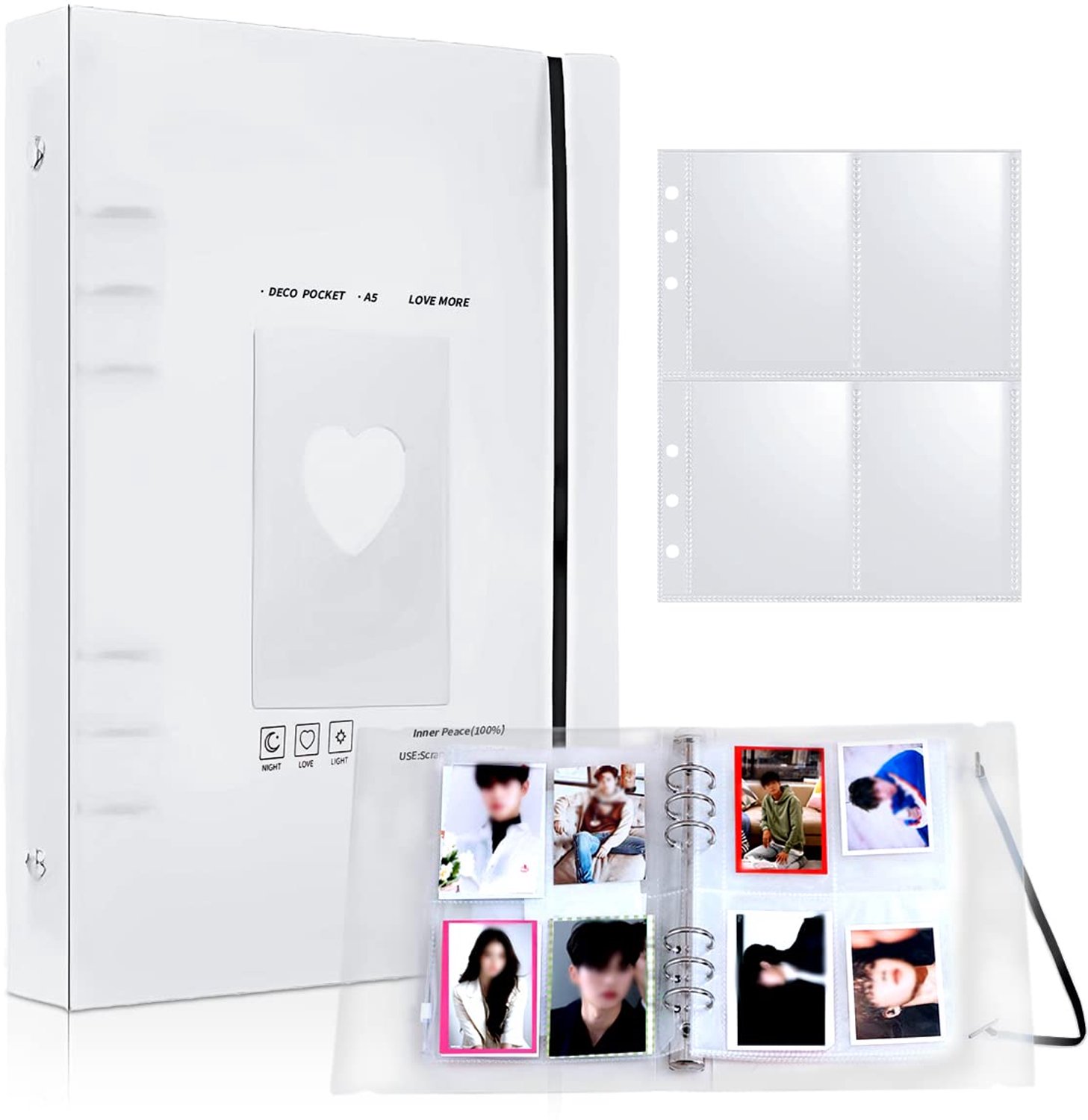 A5 Fotokaartenalbum met 25 Vellen voor Kpop Fans