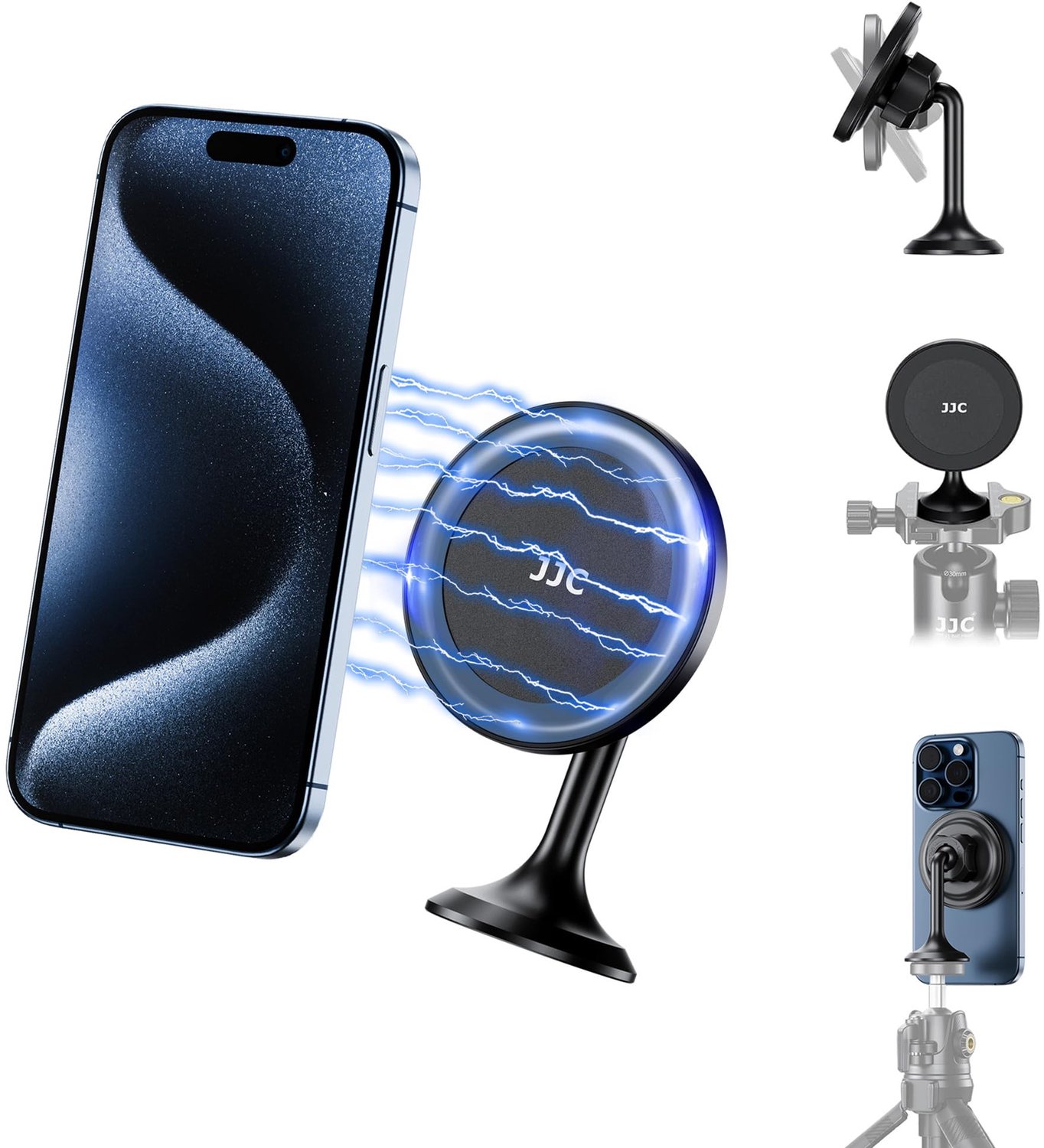 Magnetische Smartphone Tripod Adapter - Voor iPhone 17, 16, 15, 14, 13 Pro Max