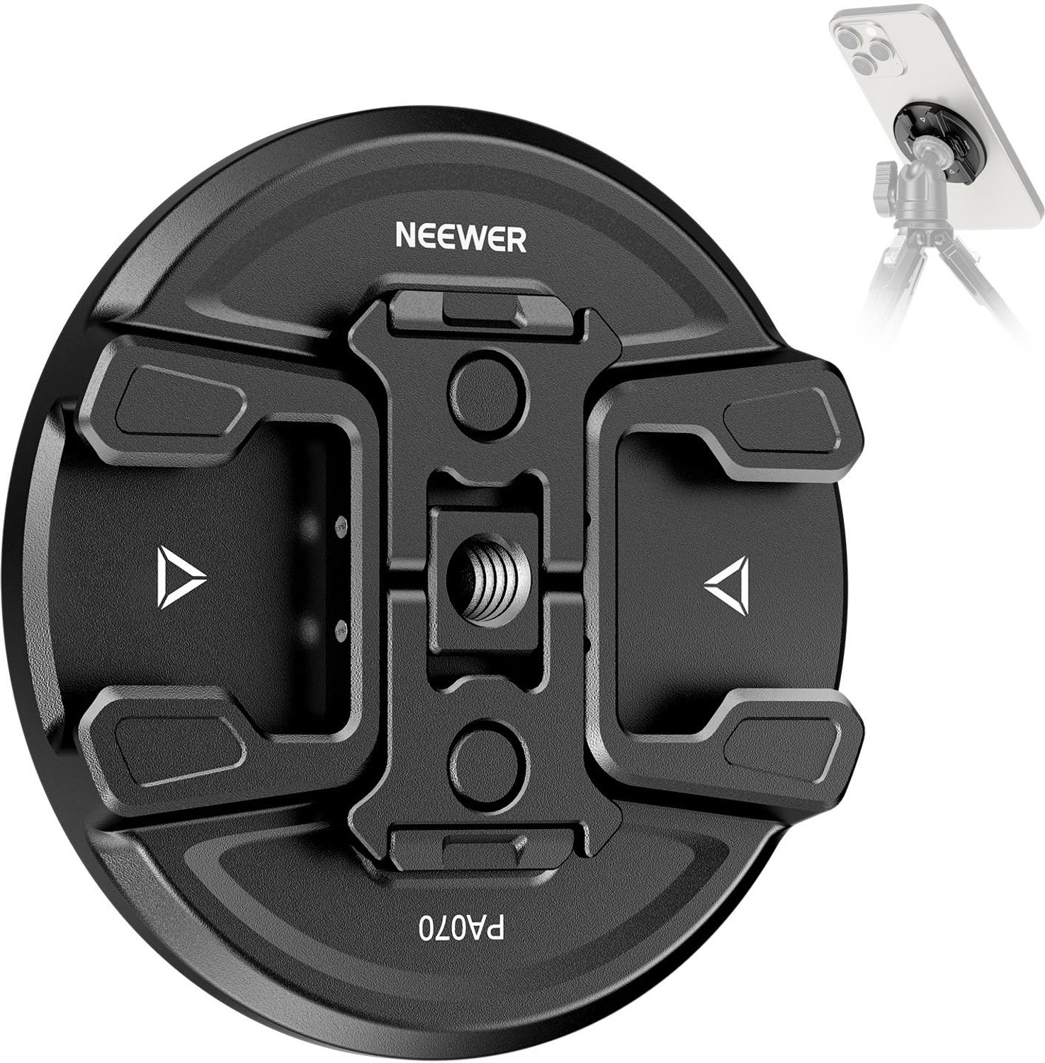 Magnetische Tripod Mount voor Smartphones met Actiecamera Adapter