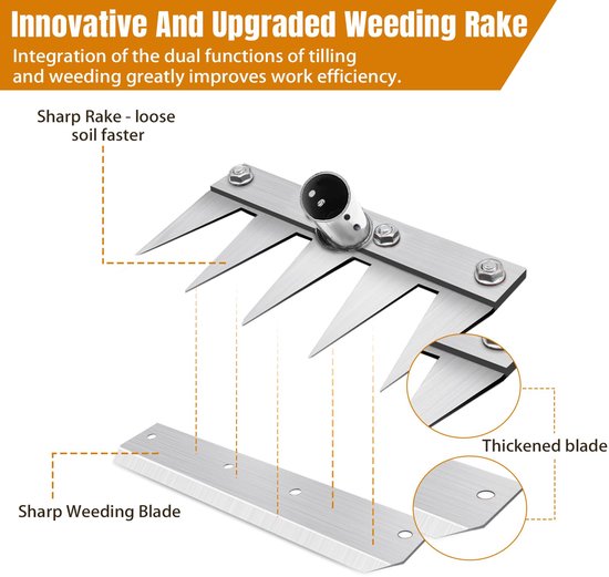 Tuinhark met 1.2m Metalen Handvat — afbeelding 5